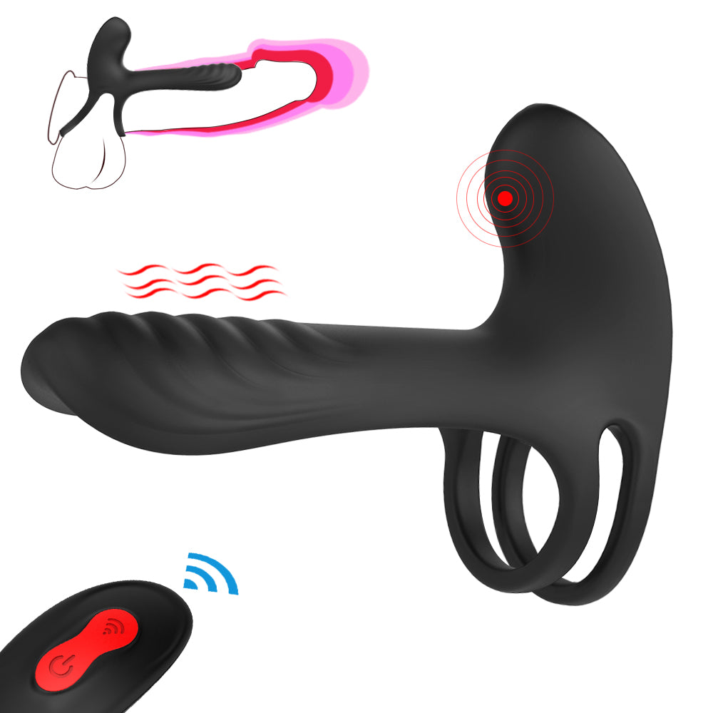 Vibrating Penis Ring with G-Spot Stimulator