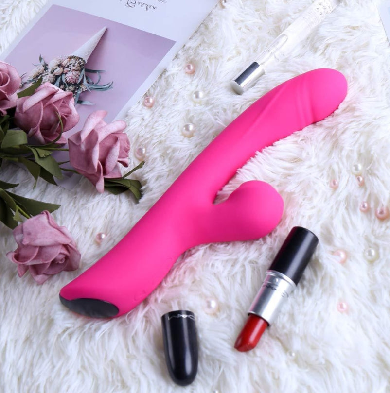 Sucking Rabbit Vibrator , Hidden Innuendo Sucking Vibrator for Women with 3 intense Suction modes, 10 Vibration modes  Rechargeable