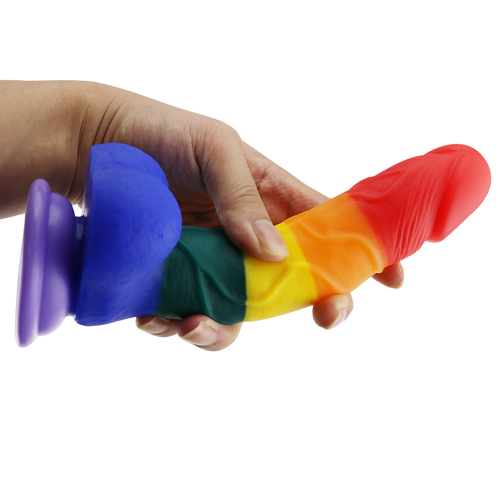 Dildo, Rainbow Rod Dildo,womens dildo,womens dildos,suction cup dildo,couples dildo