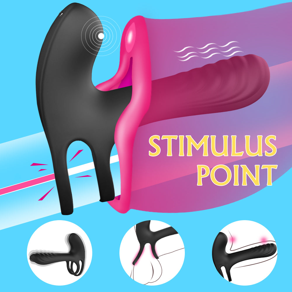 Vibrating Penis Ring with G-Spot Stimulator