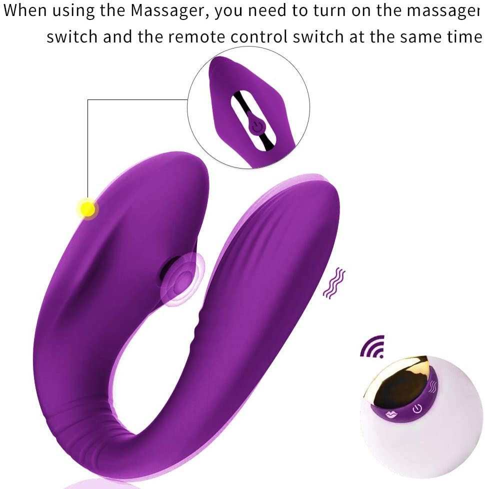 Couples vibrator with clit stimulation,Rechargeable Clitoral & G-Spot Vibrator, Waterproof Couples Vibrator with Powerful Vibrations and sucking, Wireless Remote Control Clitoris G Spot Stimulator, Adult Sex Toy for Women Solo Play or Couples Fun