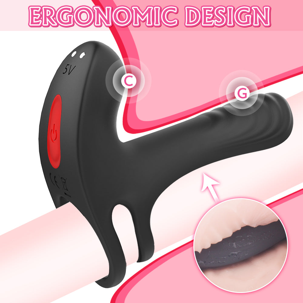 Vibrating Penis Ring with G-Spot Stimulator