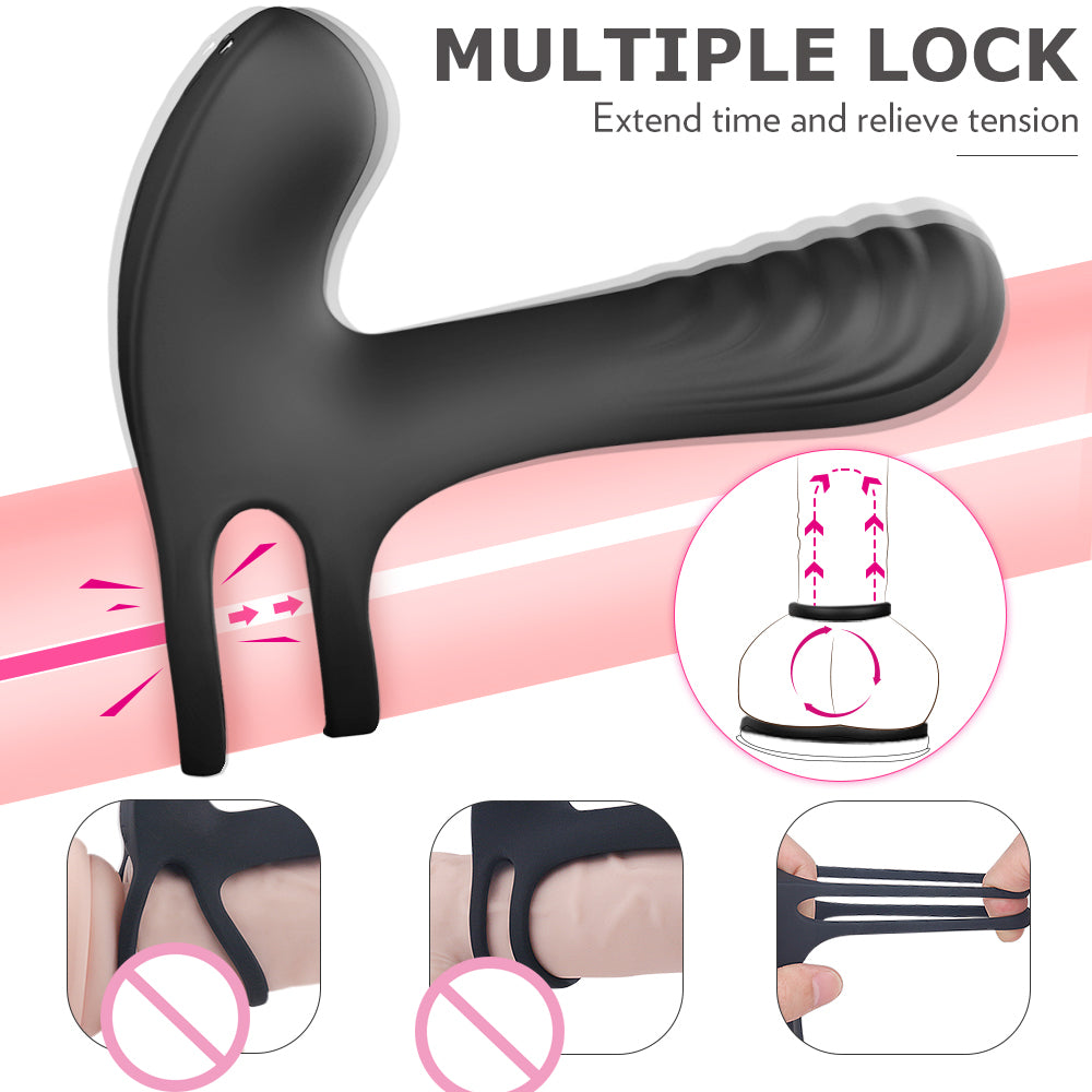 Vibrating Penis Ring with G-Spot Stimulator