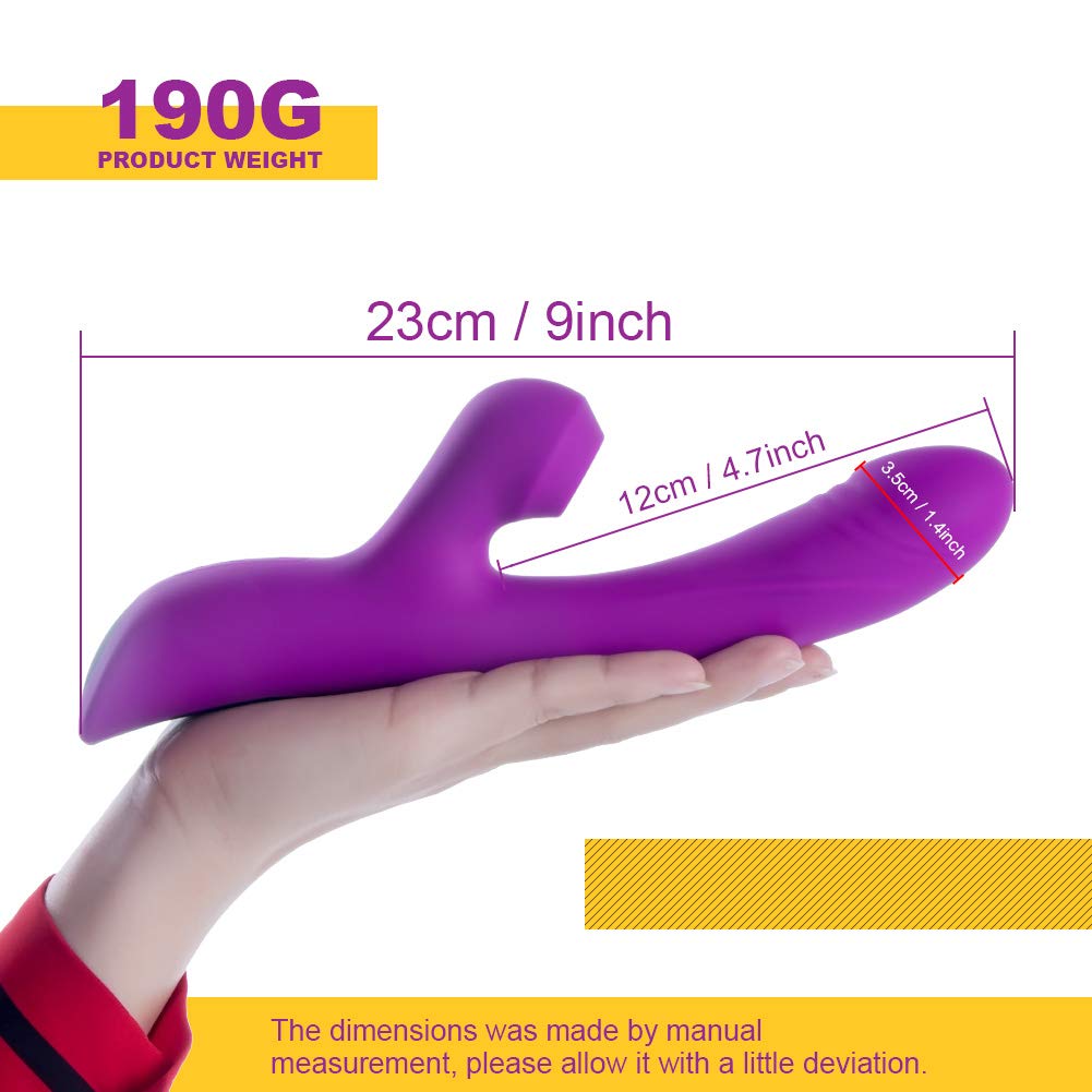 Sucking Rabbit Vibrator , Hidden Innuendo Sucking Vibrator for Women with 3 intense Suction modes, 10 Vibration modes  Rechargeable