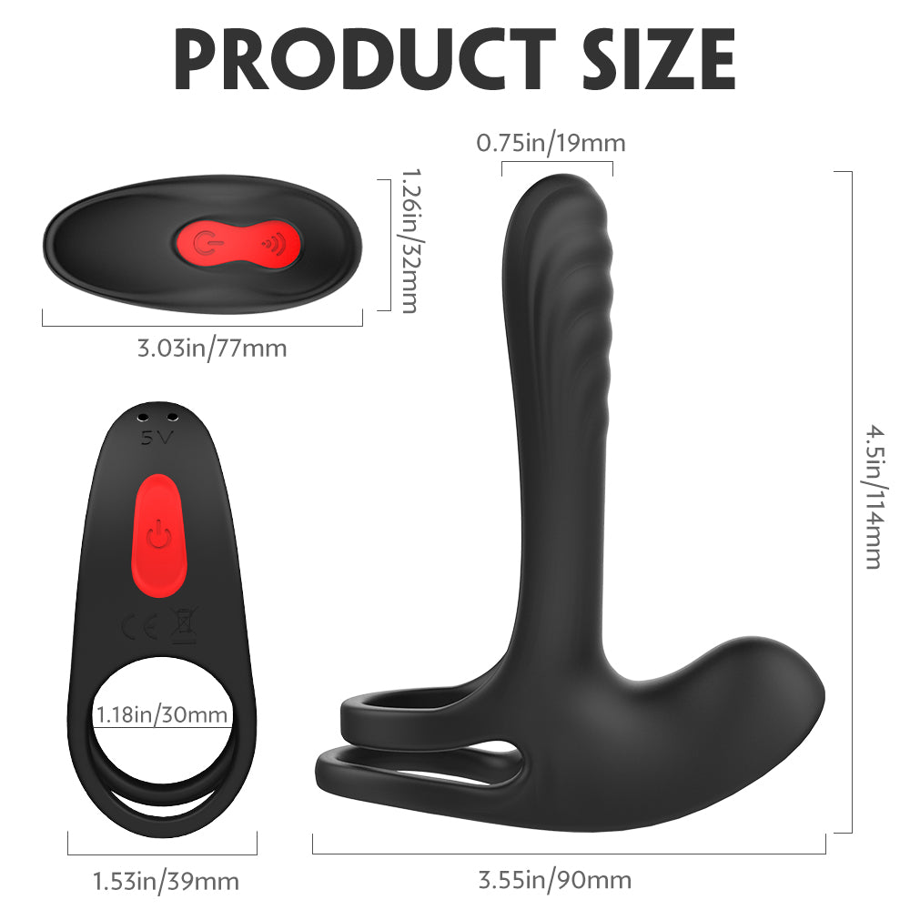 Vibrating Penis Ring with G-Spot Stimulator