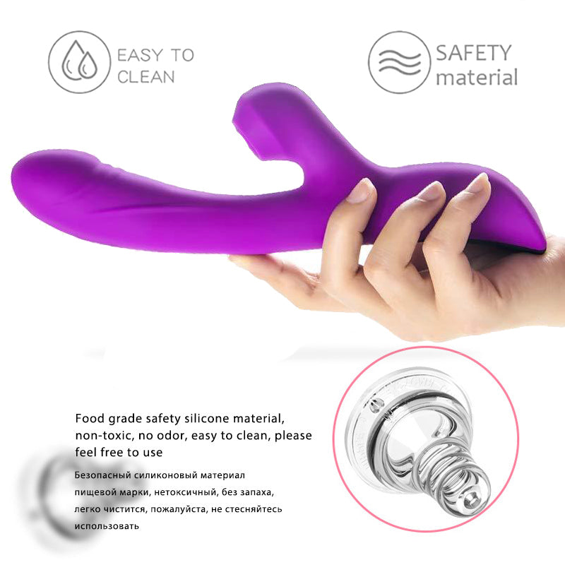 Sucking Rabbit Vibrator , Hidden Innuendo Sucking Vibrator for Women with 3 intense Suction modes, 10 Vibration modes  Rechargeable