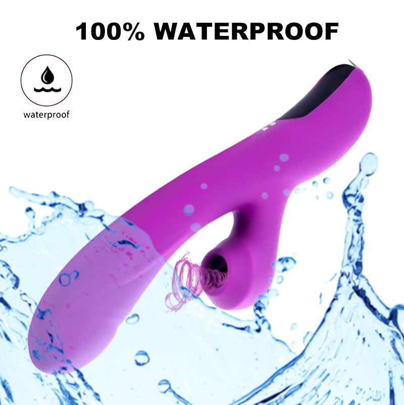 Sucking Rabbit Vibrator , Hidden Innuendo Sucking Vibrator for Women with 3 intense Suction modes, 10 Vibration modes  Rechargeable