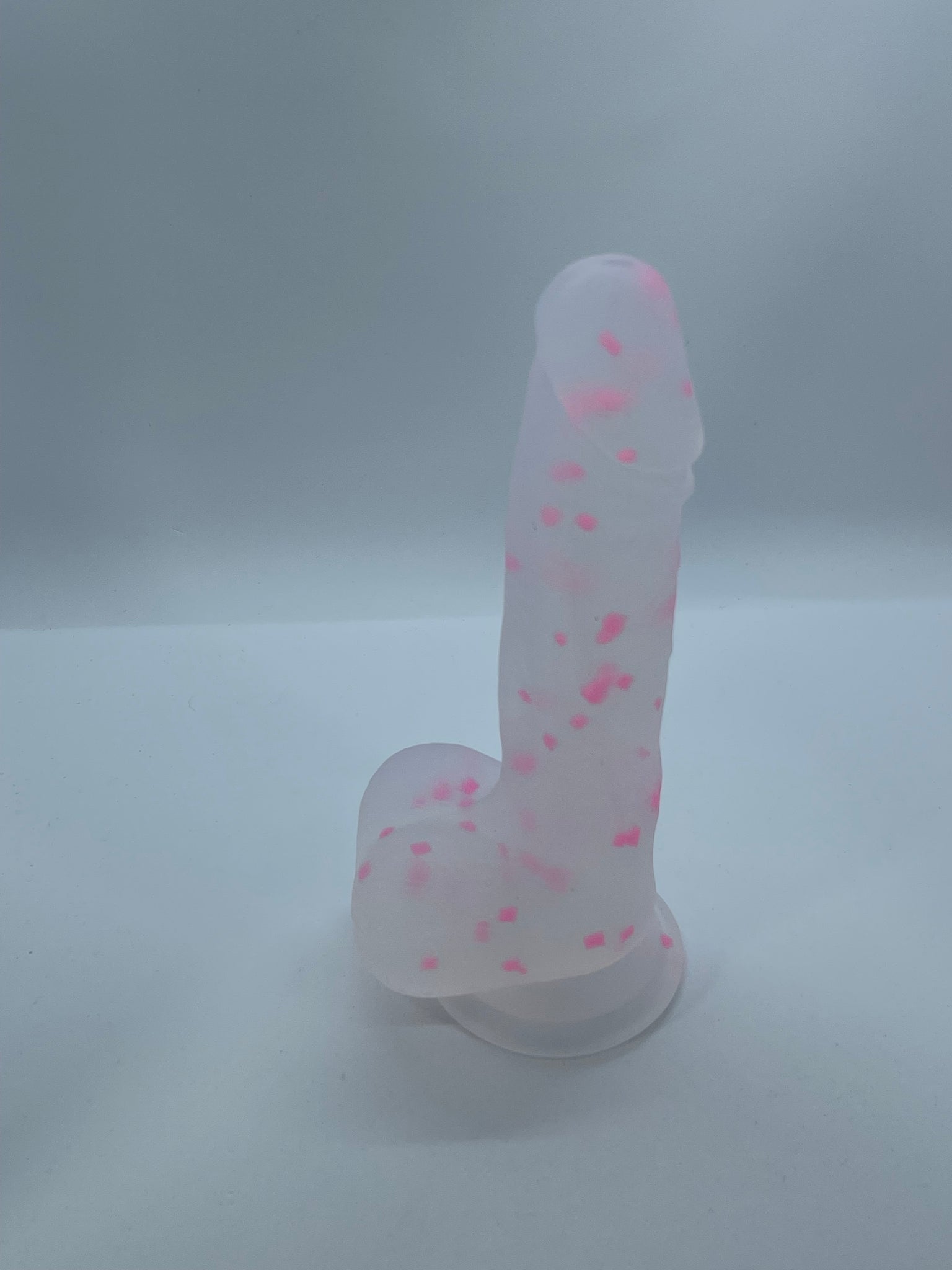 Glowing Dildo, Glowing Party Pecker,medium dildo,veiny dildo,confetti dildo