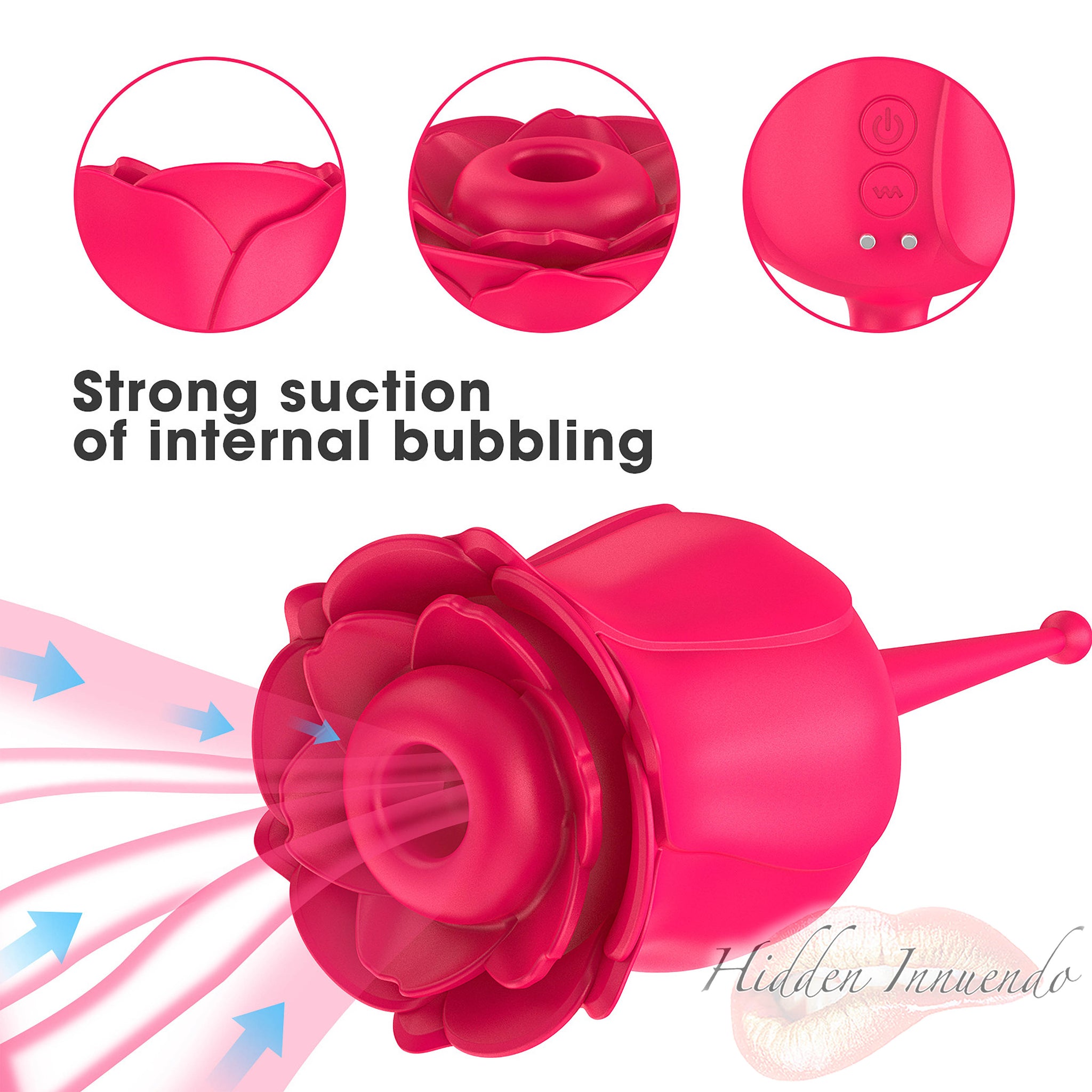 Sucking Rose with Vibrating Stem